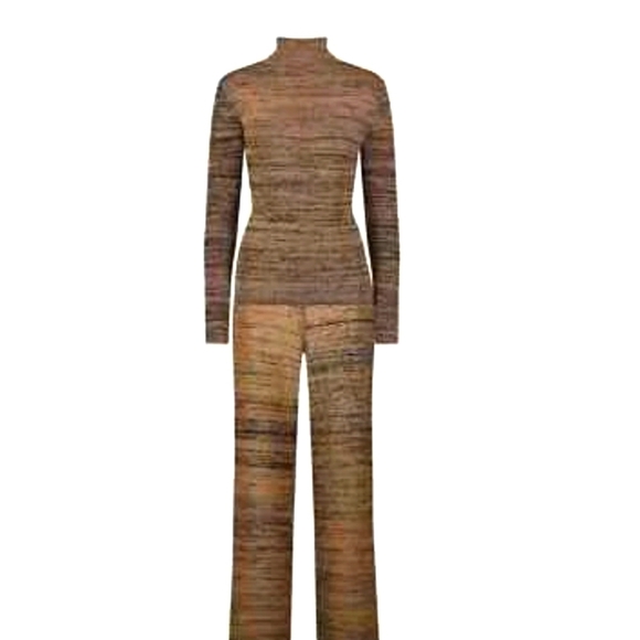 Mara Hoffman Gene Woold Spacd Dyed Turtleneck Sweater 2x